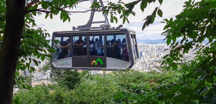 Cable car up to Namsam